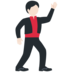 Twitter里的男子舞蹈:浅肤色emoji表情
