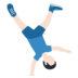 Twitter里的侧手翻的男人:浅肤色emoji表情