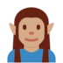 Twitter里的男精灵:中等肤色emoji表情