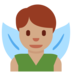 Twitter里的男仙子:中等肤色emoji表情