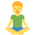 Twitter里的打坐的男人emoji表情
