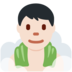 Twitter里的在潮湿的房间里的男人:浅肤色emoji表情