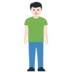Twitter里的男士站立:浅肤色emoji表情
