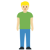 Twitter里的男士站立:中浅肤色emoji表情