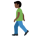 Twitter里的行走的男人：深色肤色emoji表情
