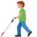 Twitter里的拿拐杖的男人:中等肤色emoji表情