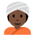 Twitter里的戴头巾的人:深色肤色emoji表情