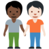Twitter里的手牵手：深色肤色，浅色肤色emoji表情