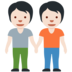 Twitter里的手牵手:浅肤色emoji表情