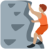 Twitter里的正在攀爬的人:中等肤色emoji表情