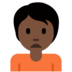 Twitter里的人皱眉:深色肤色emoji表情