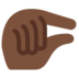 Twitter里的很短、捏住的手:暗肤色emoji表情