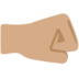 Twitter里的右拳:中等肤色emoji表情