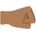 Twitter里的右拳:中黑肤色emoji表情