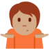 Twitter里的耸肩:中等肤色emoji表情