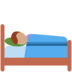 Twitter里的卧床者：中等肤色emoji表情