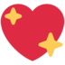 Twitter里的闪闪发光的心emoji表情