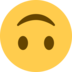 Twitter里的颠倒的脸emoji表情