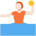 Twitter里的玩水球的人:浅肤色emoji表情