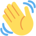 Twitter里的挥手emoji表情