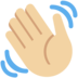 Twitter里的挥手:中浅肤色emoji表情