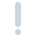 Twitter里的白色感叹号emoji表情