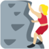 Twitter里的女子攀岩:中浅肤色emoji表情