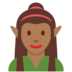Twitter里的女精灵:中黑肤色emoji表情