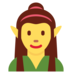 Twitter里的女精灵emoji表情