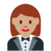 Twitter里的穿燕尾服的女人:中等肤色emoji表情