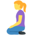 Twitter里的跪着的女人emoji表情