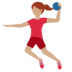 Twitter里的打手球的女人:中等肤色emoji表情