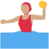 Twitter里的女子水球:中等肤色emoji表情