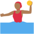 Twitter里的女子水球:中黑肤色emoji表情