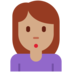Twitter里的女性撅嘴:中等肤色emoji表情
