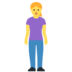 Twitter里的女人站着emoji表情