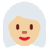 Twitter里的女性:中浅肤色,白发emoji表情