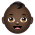 WhatsApp里的婴儿：深色肤色emoji表情