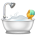WhatsApp里的洗澡的人emoji表情