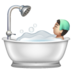 WhatsApp里的洗澡者：浅肤色emoji表情