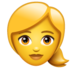 WhatsApp里的女:金发emoji表情