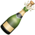 WhatsApp里的带弹出软木塞的瓶子emoji表情