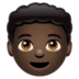 WhatsApp里的男孩：深色肤色emoji表情