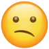 WhatsApp里的小郁闷的脸emoji表情