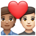 WhatsApp里的情侣: 成人成人中等肤色较浅肤色emoji表情
