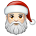 WhatsApp里的圣诞老人:浅肤色emoji表情