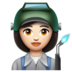 WhatsApp里的工厂女人:浅肤色emoji表情