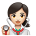 WhatsApp里的女保健员:浅肤色emoji表情