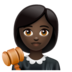 WhatsApp里的女法官:深色肤色emoji表情