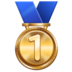 WhatsApp里的第一名奖章emoji表情